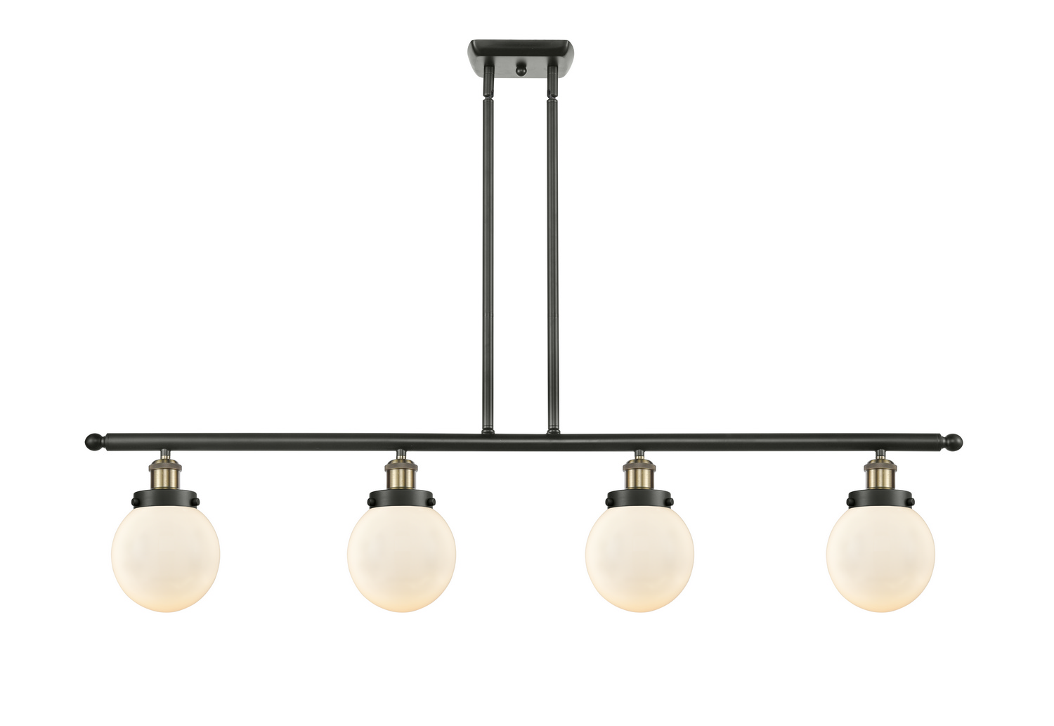 LED Island Pendant by Innovations - Ballston Urban Collection, Black Antique Brass Finish - 916-4I-BAB-G201-6-LED
