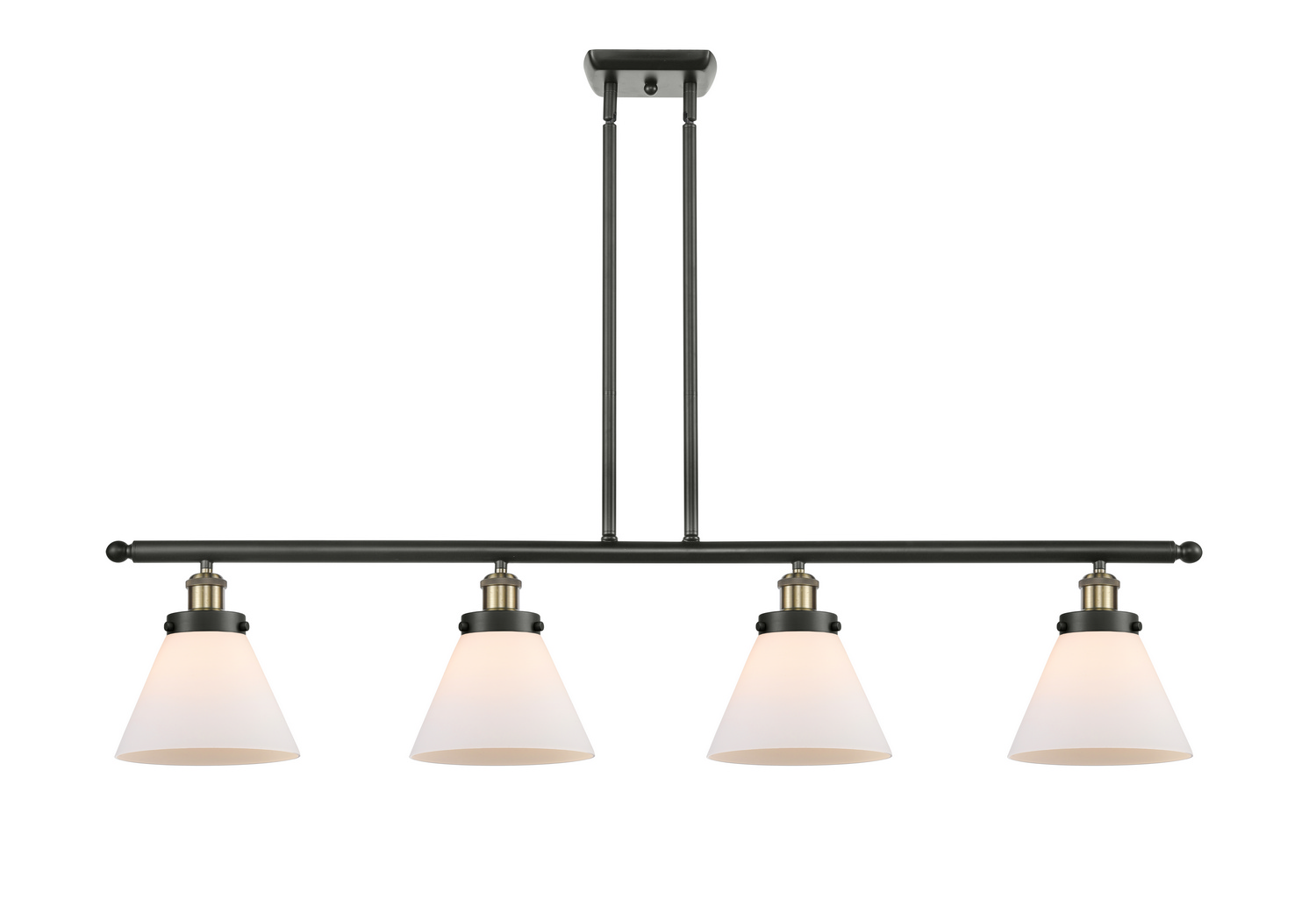 Four Light Island Pendant by Innovations - Ballston Urban Collection, Black Antique Brass Finish - 916-4I-BAB-G41
