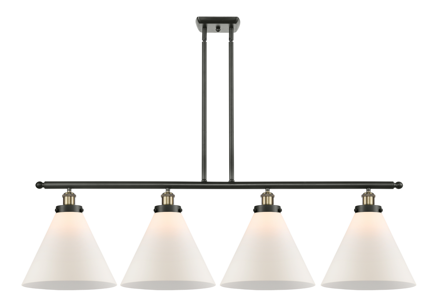 Four Light Island Pendant by Innovations - Ballston Urban Collection, Black Antique Brass Finish - 916-4I-BAB-G41-L