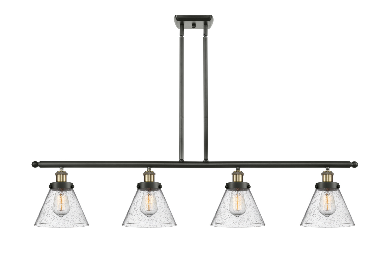 LED Island Pendant by Innovations - Ballston Urban Collection, Black Antique Brass Finish - 916-4I-BAB-G44-LED