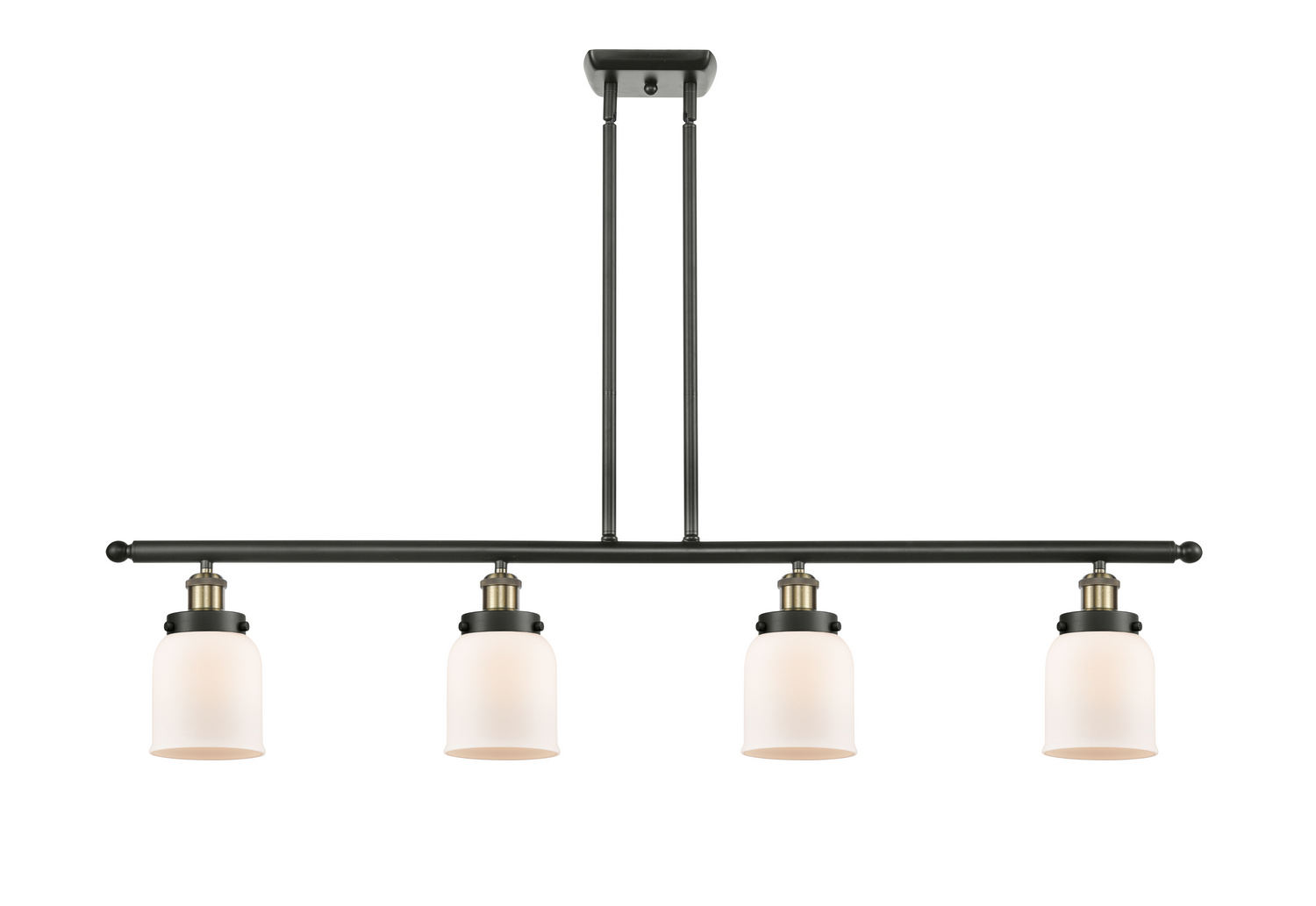 Four Light Island Pendant by Innovations - Ballston Urban Collection, Black Antique Brass Finish - 916-4I-BAB-G51