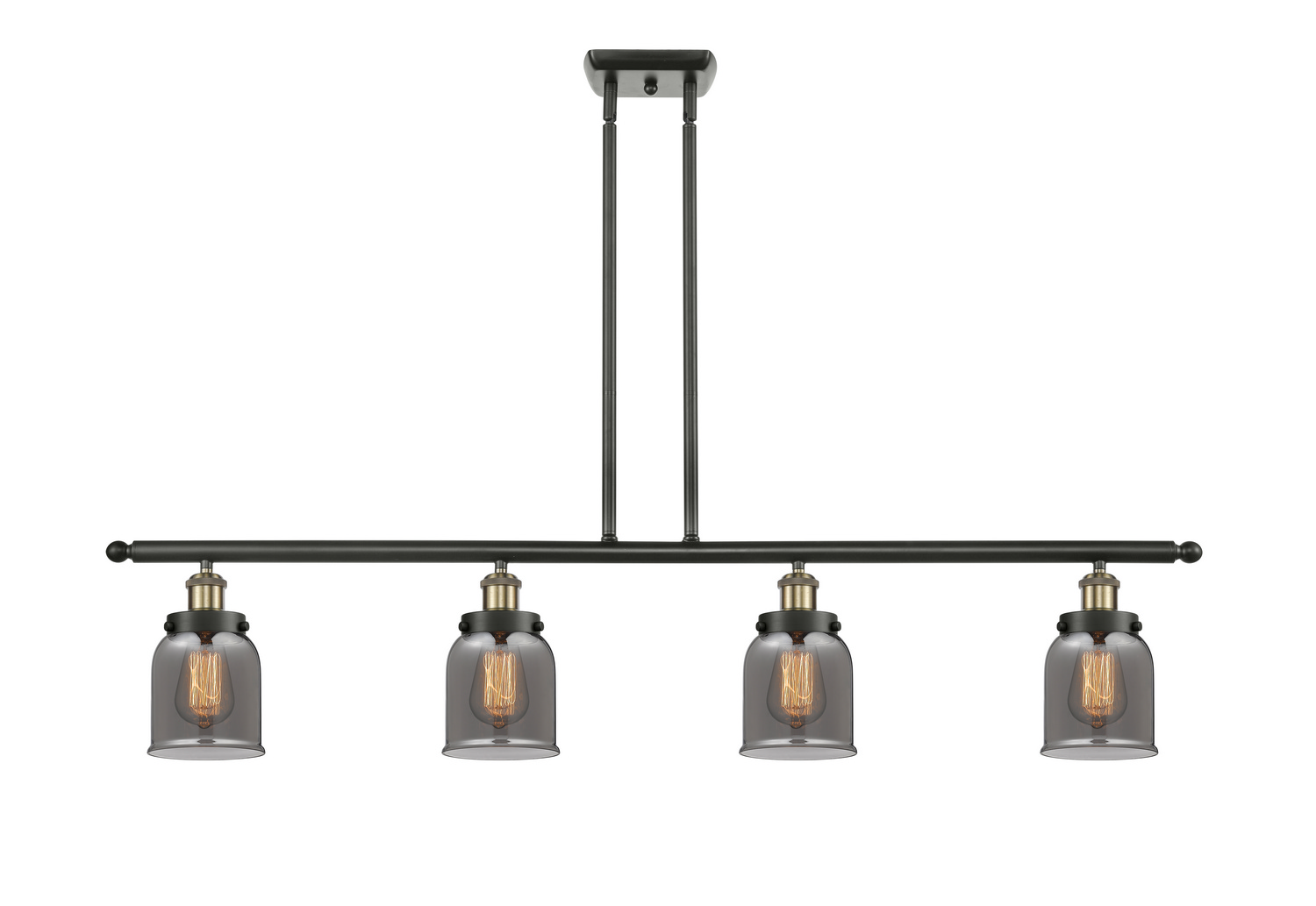 Four Light Island Pendant by Innovations - Ballston Urban Collection, Black Antique Brass Finish - 916-4I-BAB-G53