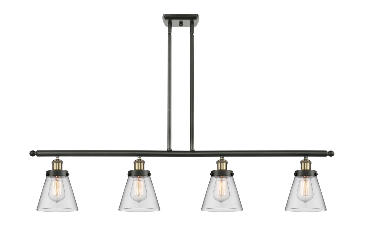 LED Island Pendant by Innovations - Ballston Urban Collection, Black Antique Brass Finish - 916-4I-BAB-G62-LED
