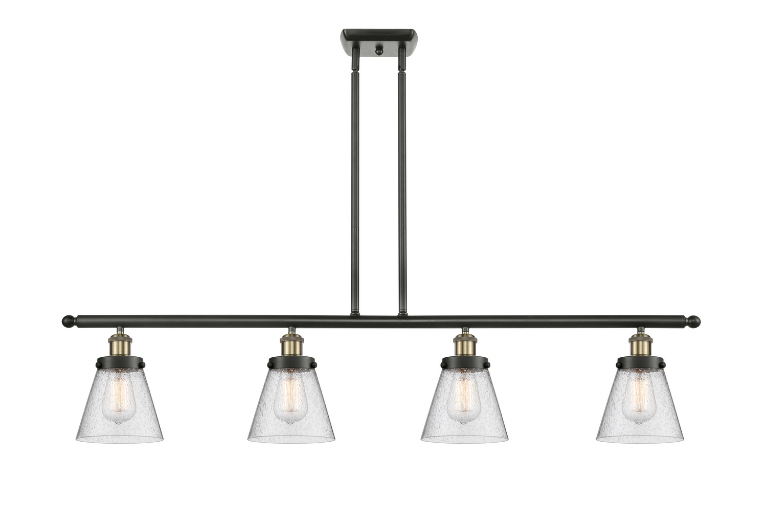 LED Island Pendant by Innovations - Ballston Urban Collection, Black Antique Brass Finish - 916-4I-BAB-G64-LED