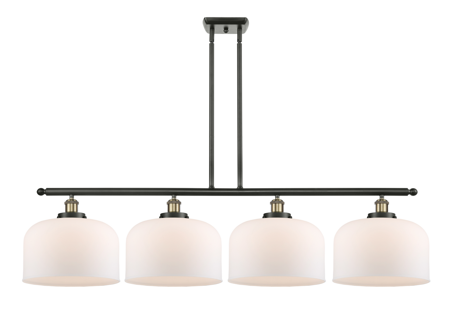 Four Light Island Pendant by Innovations - Ballston Urban Collection, Black Antique Brass Finish - 916-4I-BAB-G71-L