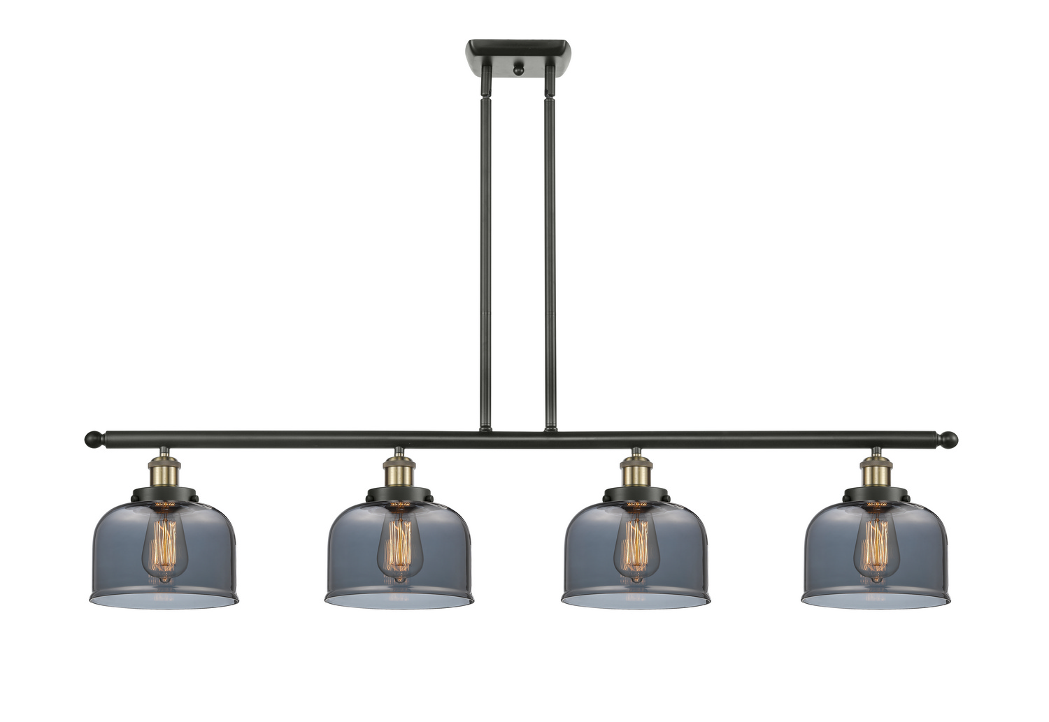 LED Island Pendant by Innovations - Ballston Urban Collection, Black Antique Brass Finish - 916-4I-BAB-G73-LED