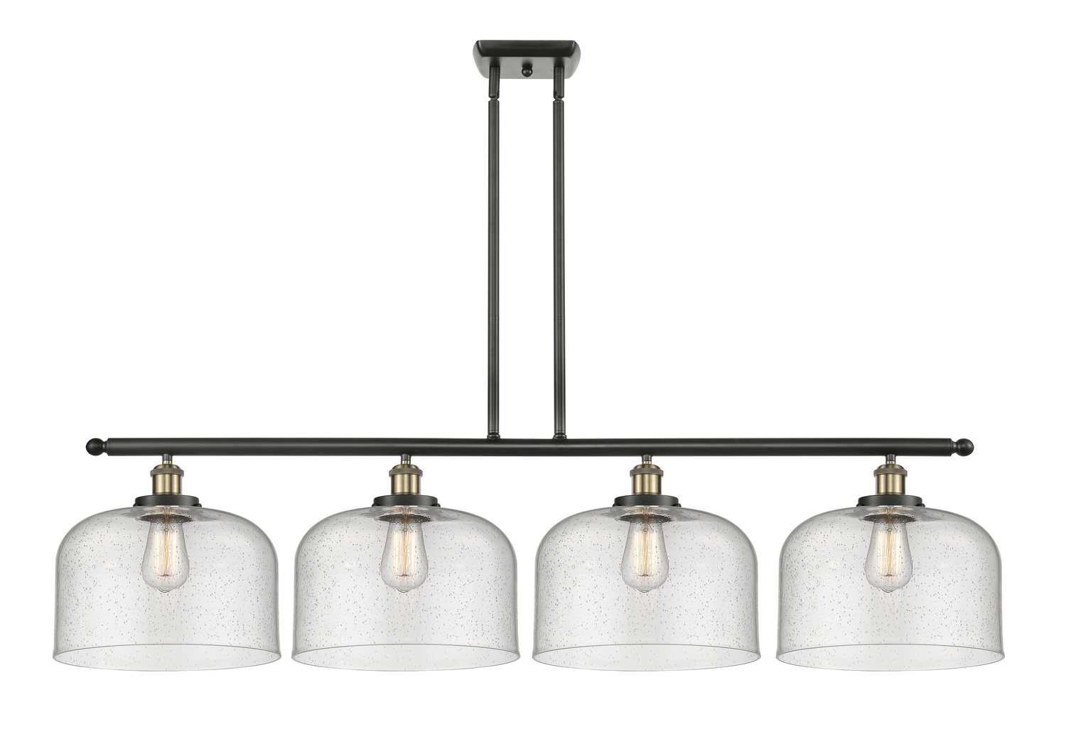 LED Island Pendant by Innovations - Ballston Urban Collection, Black Antique Brass Finish - 916-4I-BAB-G74-L-LED