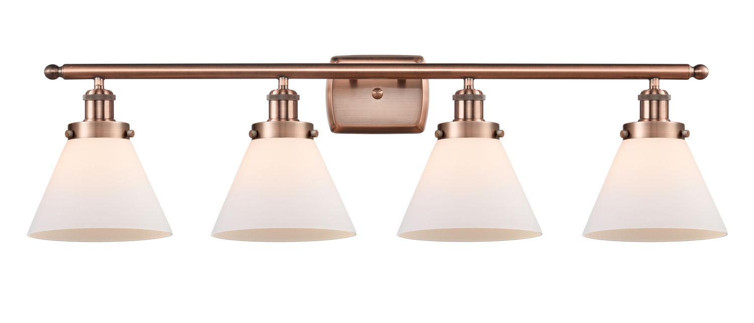 LED Bath Vanity by Innovations - Ballston Urban Collection, Antique Copper Finish - 916-4W-AC-G41-LED