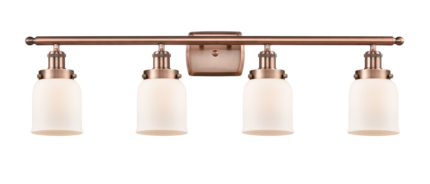 LED Bath Vanity by Innovations - Ballston Urban Collection, Antique Copper Finish - 916-4W-AC-G51-LED