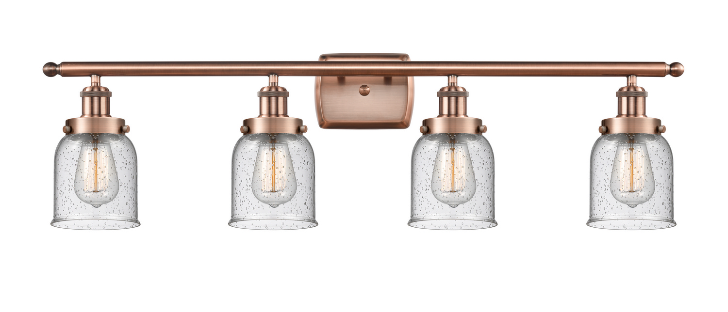 Four Light Bath Vanity by Innovations - Ballston Urban Collection, Antique Copper Finish - 916-4W-AC-G54