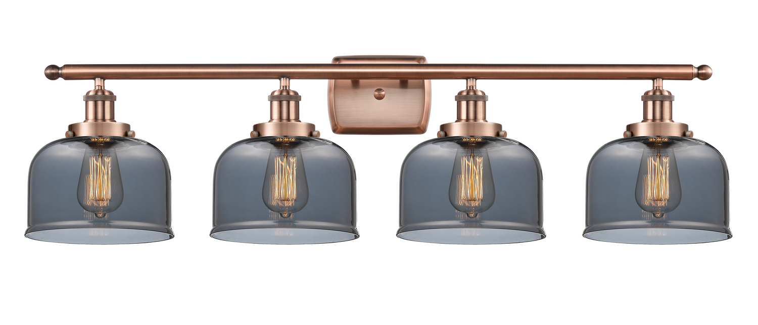 Four Light Bath Vanity by Innovations - Ballston Urban Collection, Antique Copper Finish - 916-4W-AC-G73