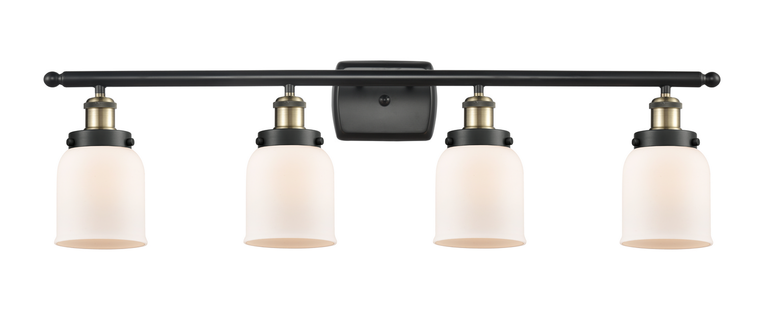LED Bath Vanity by Innovations - Ballston Urban Collection, Black Antique Brass Finish - 916-4W-BAB-G51-LED