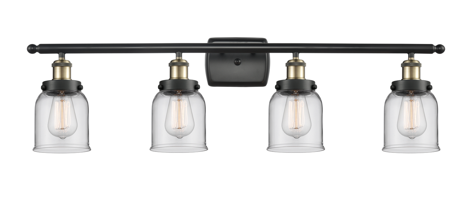 LED Bath Vanity by Innovations - Ballston Urban Collection, Black Antique Brass Finish - 916-4W-BAB-G52-LED