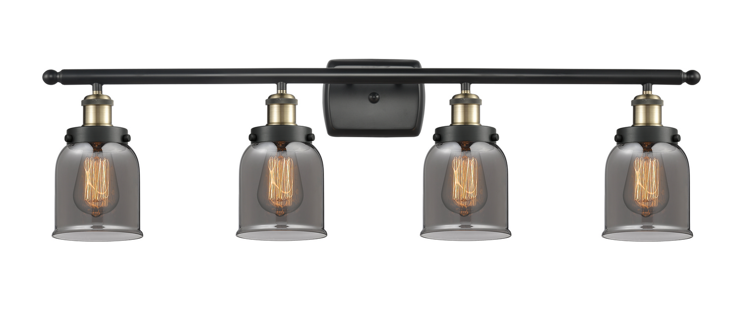 LED Bath Vanity by Innovations - Ballston Urban Collection, Black Antique Brass Finish - 916-4W-BAB-G53-LED