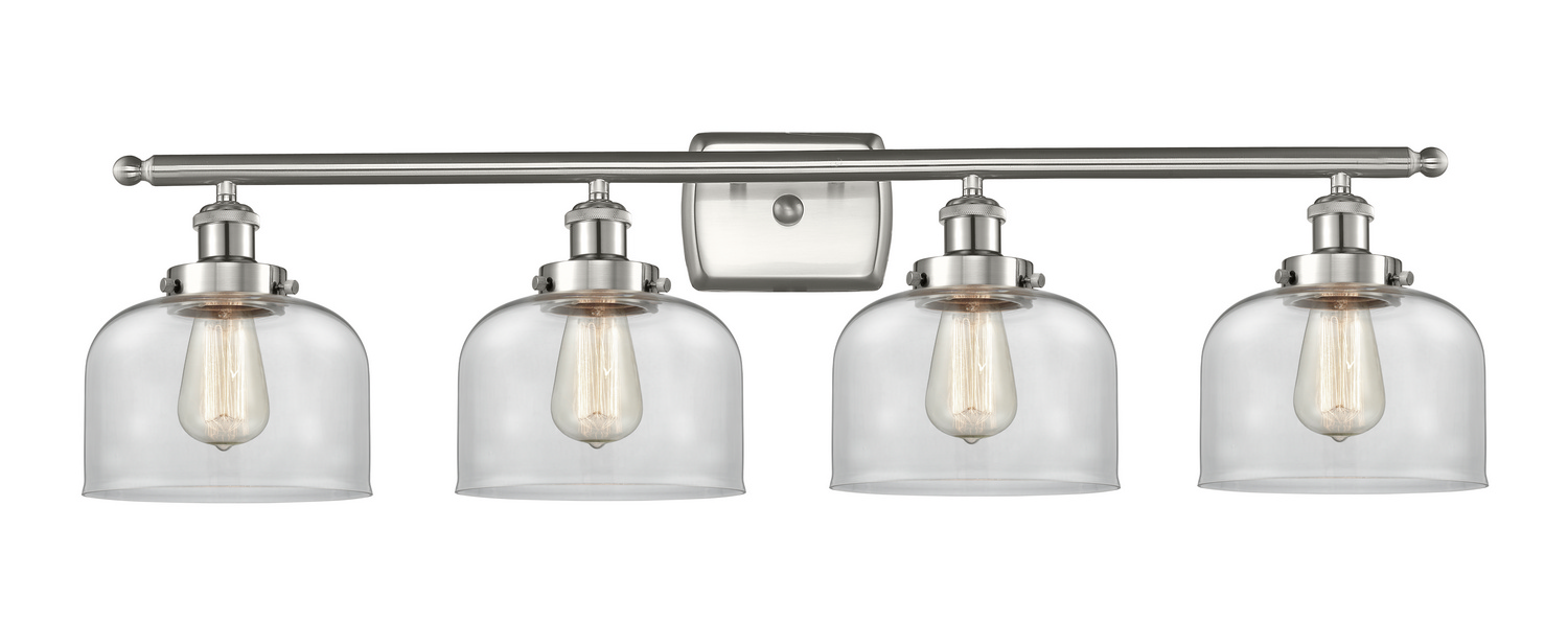 Four Light Bath Vanity by Innovations - Ballston Urban Collection, Brushed Satin Nickel Finish - 916-4W-SN-G72