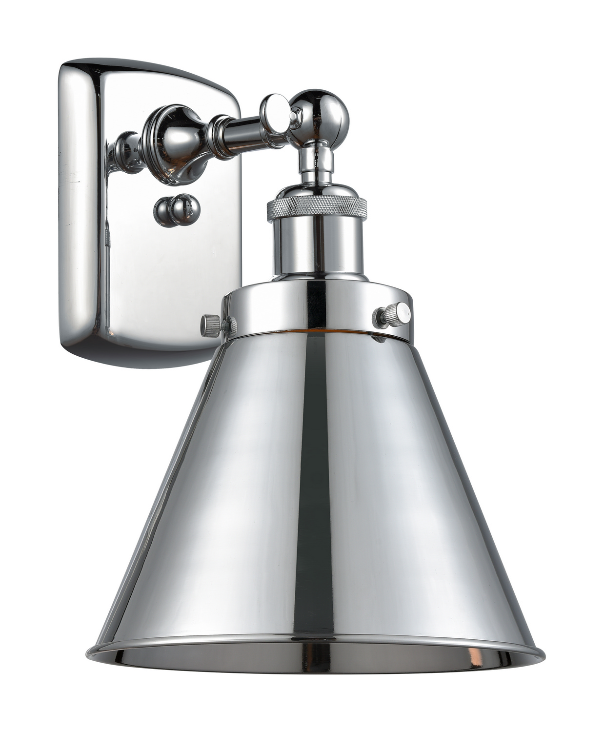 LED Wall Sconce by Innovations - Ballston Urban Collection, Polished Chrome Finish - 916-1W-PC-M13-PC-LED