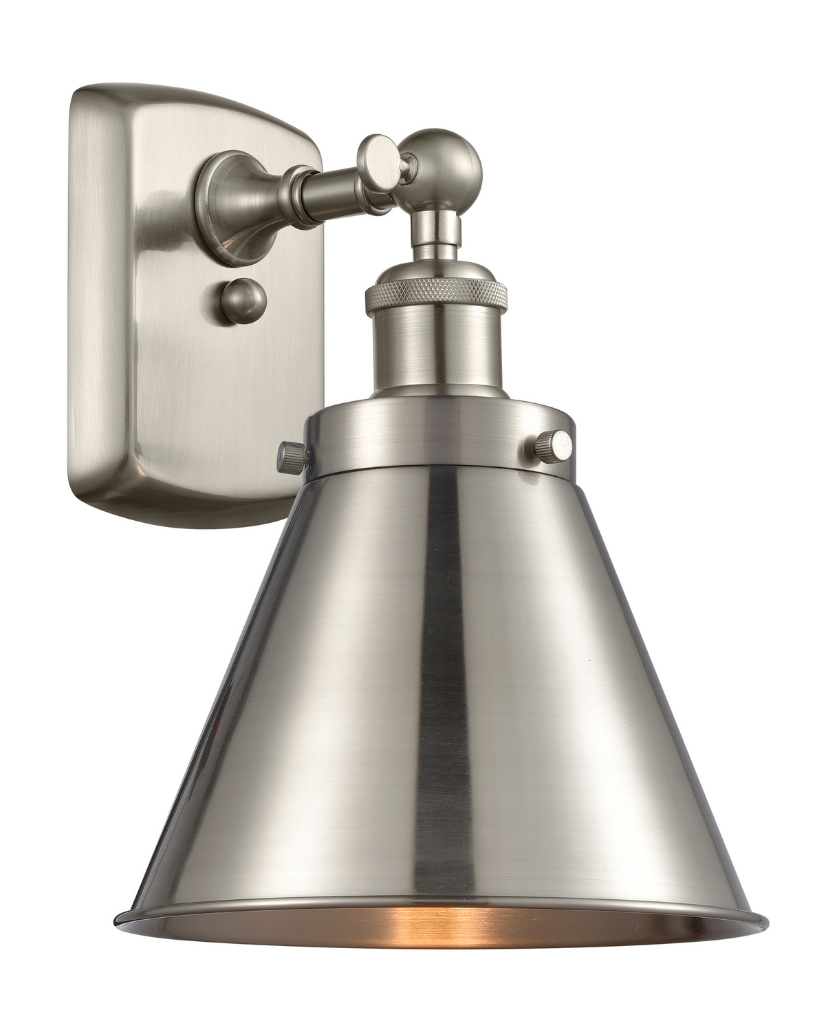 LED Wall Sconce by Innovations - Ballston Urban Collection, Brushed Satin Nickel Finish - 916-1W-SN-M13-SN-LED