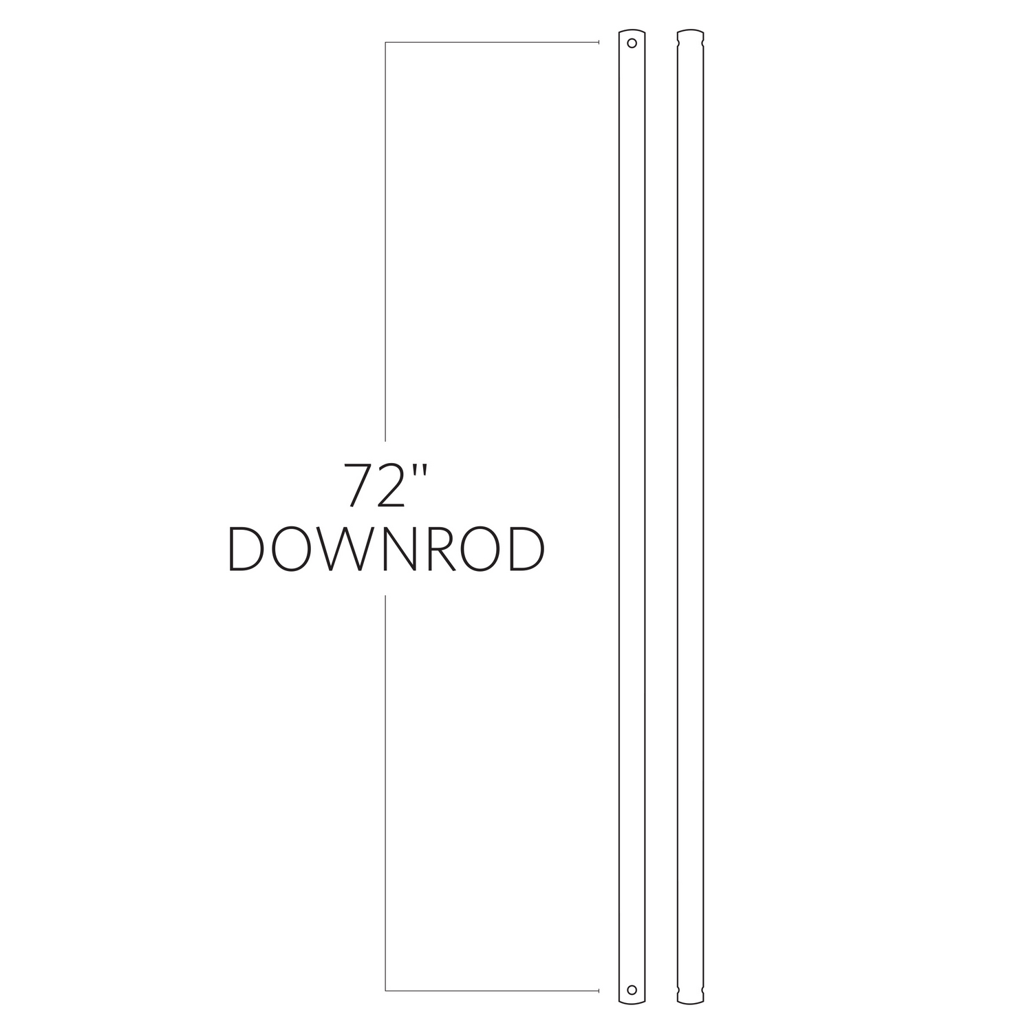 GLTG DR72KOA Downrod Koa Number Of Bulbs