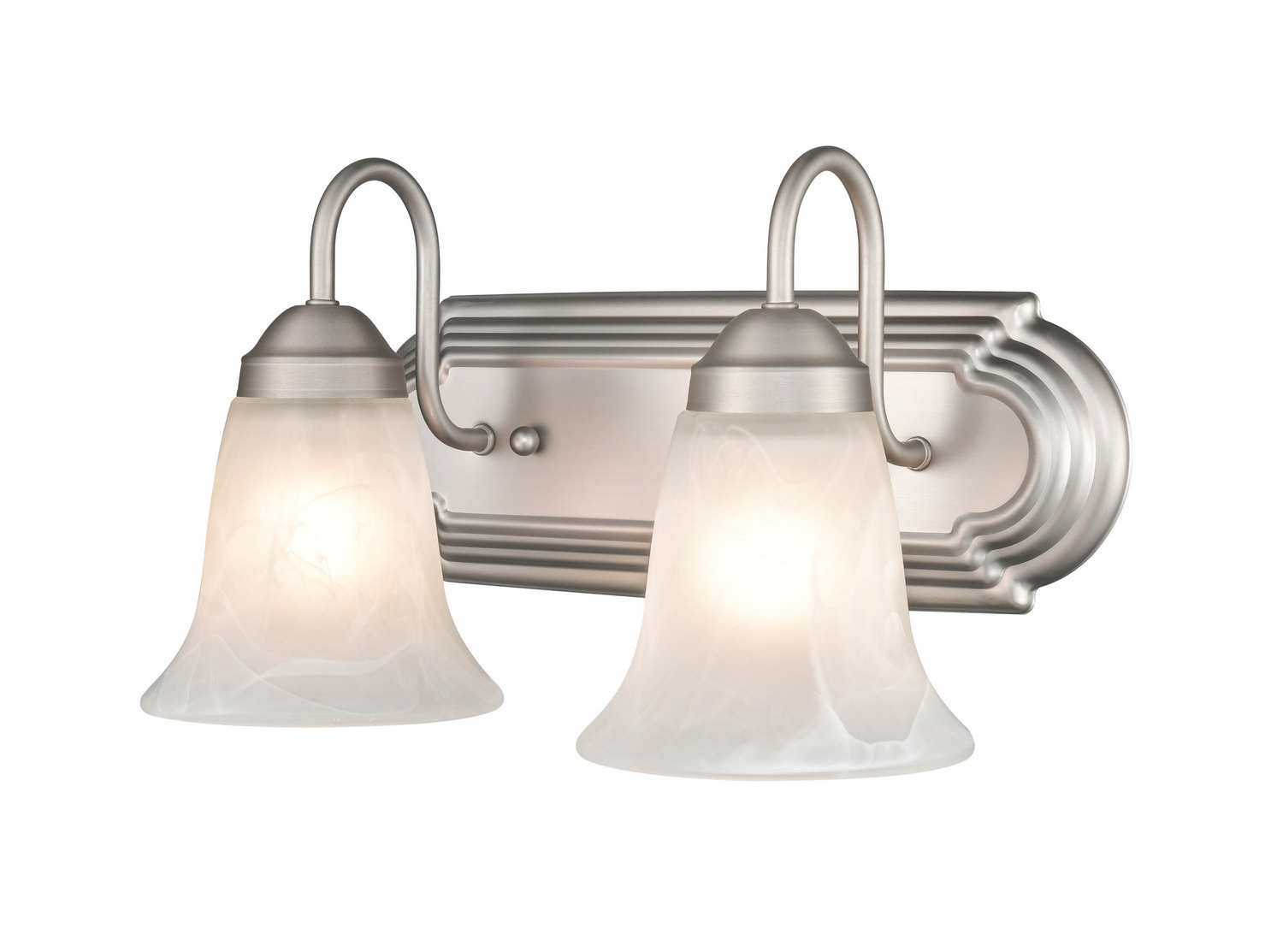 Photos - Chandelier / Lamp Millenium Millennium Lighting Millennium 2-Light Bathroom Vanity Light in Satin Nickel 4282-SN 