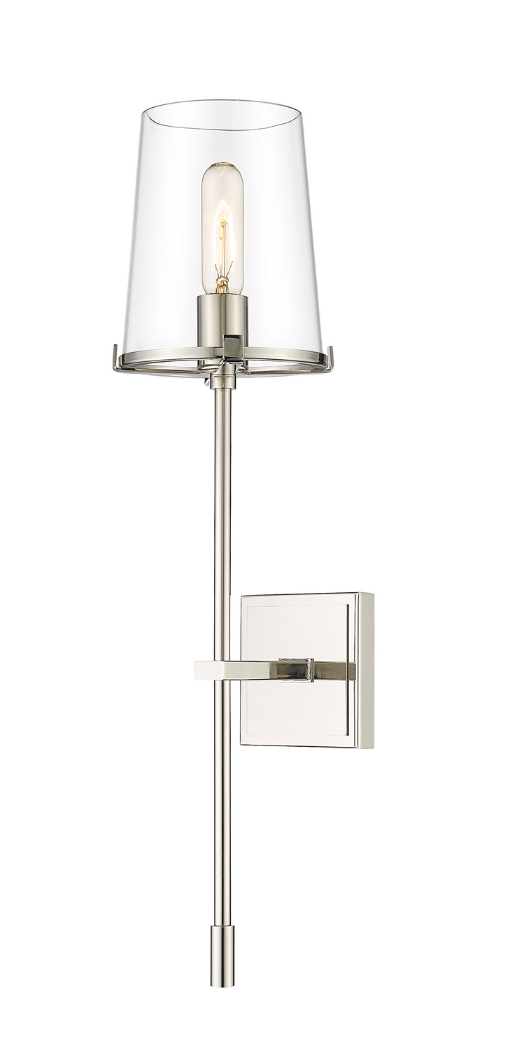 One Light Wall Sconce by Z-Lite - Callista Collection, Polished Nickel Finish - 3032-1S-PN