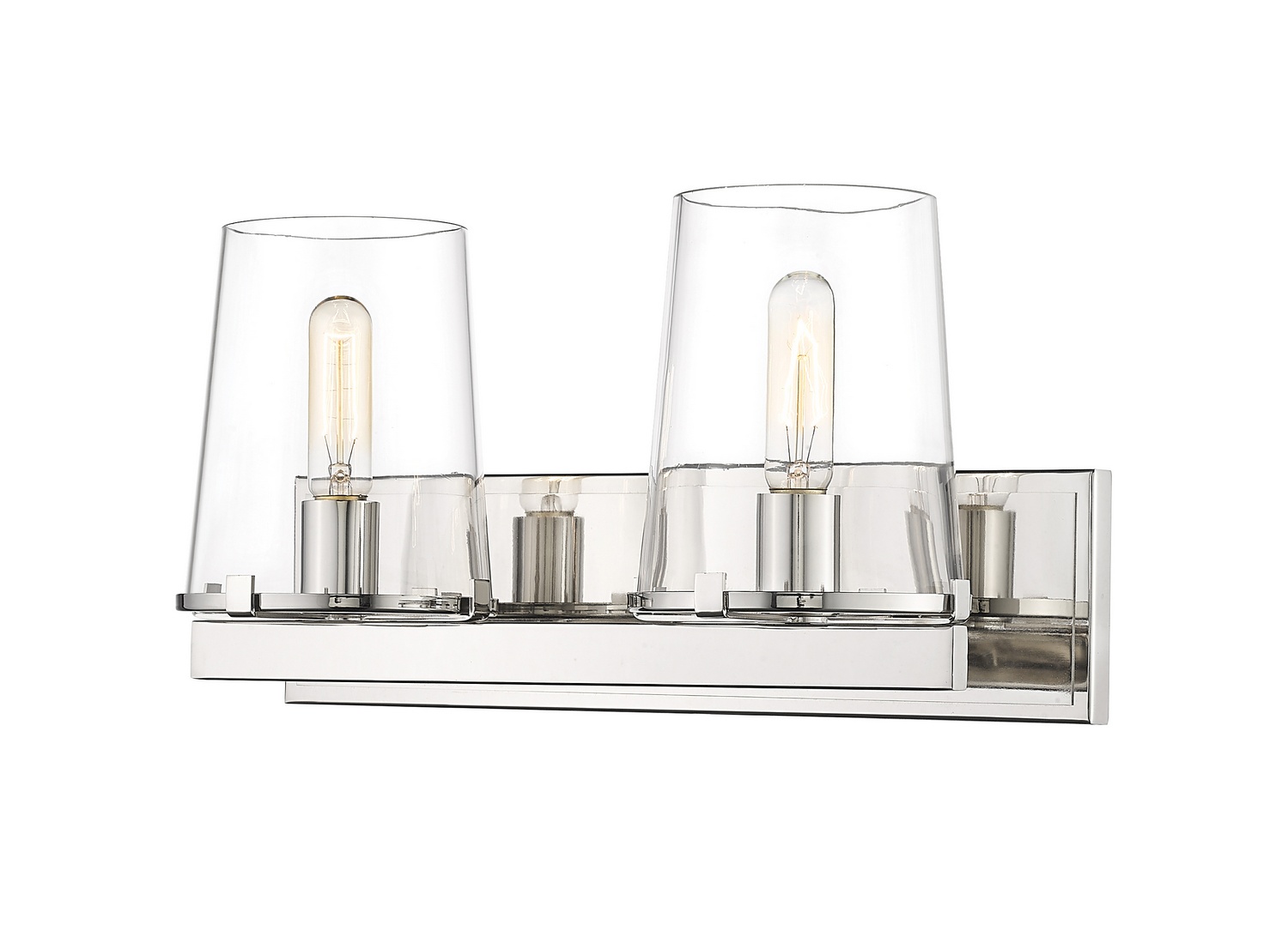 Two Light Vanity by Z-Lite - Callista Collection, Polished Nickel Finish - 3032-2V-PN