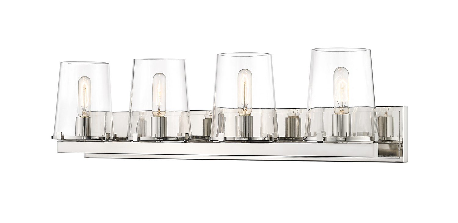 Four Light Vanity by Z-Lite - Callista Collection, Polished Nickel Finish - 3032-4V-PN