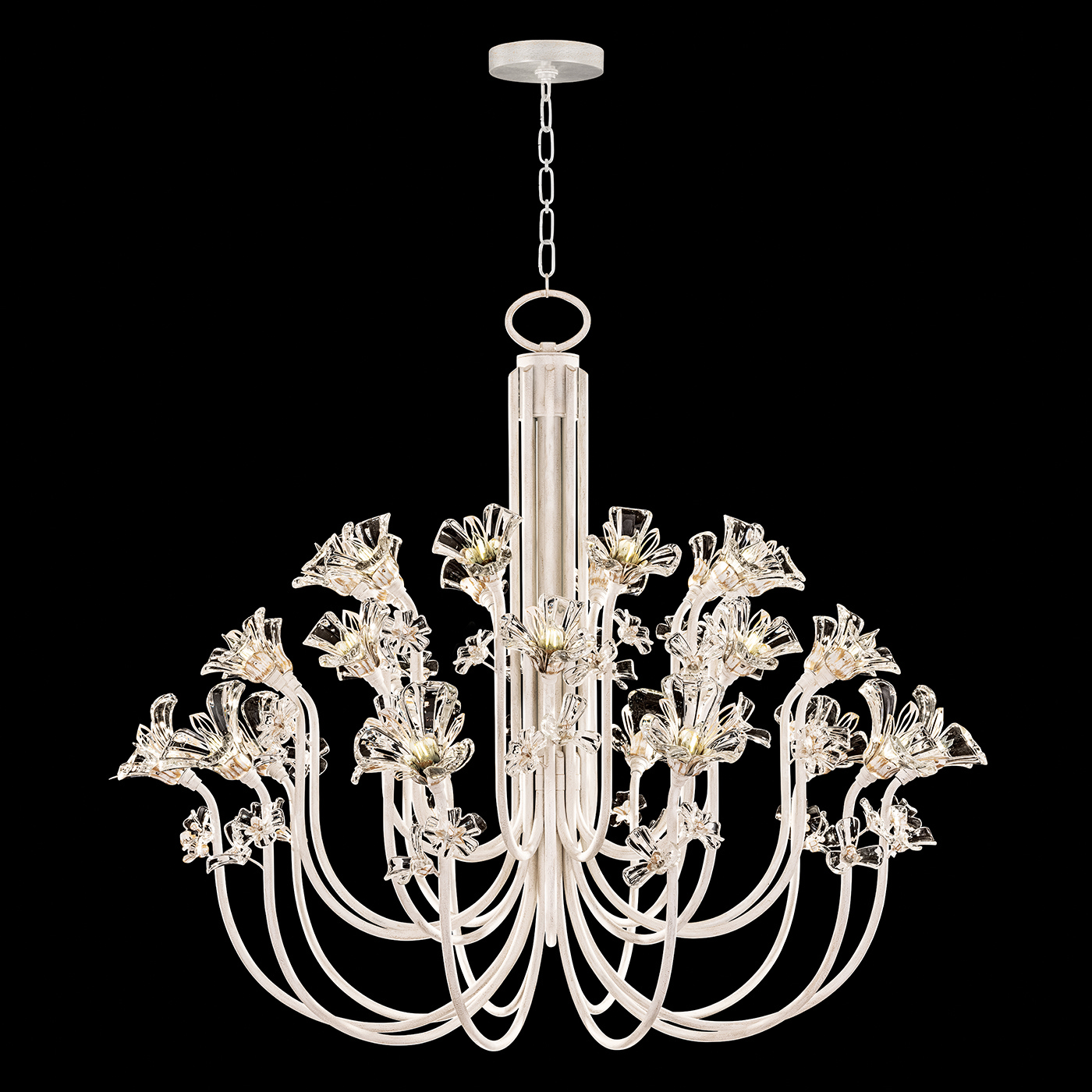 Fine Art Azu LED Chandelier in White - 918640-3ST