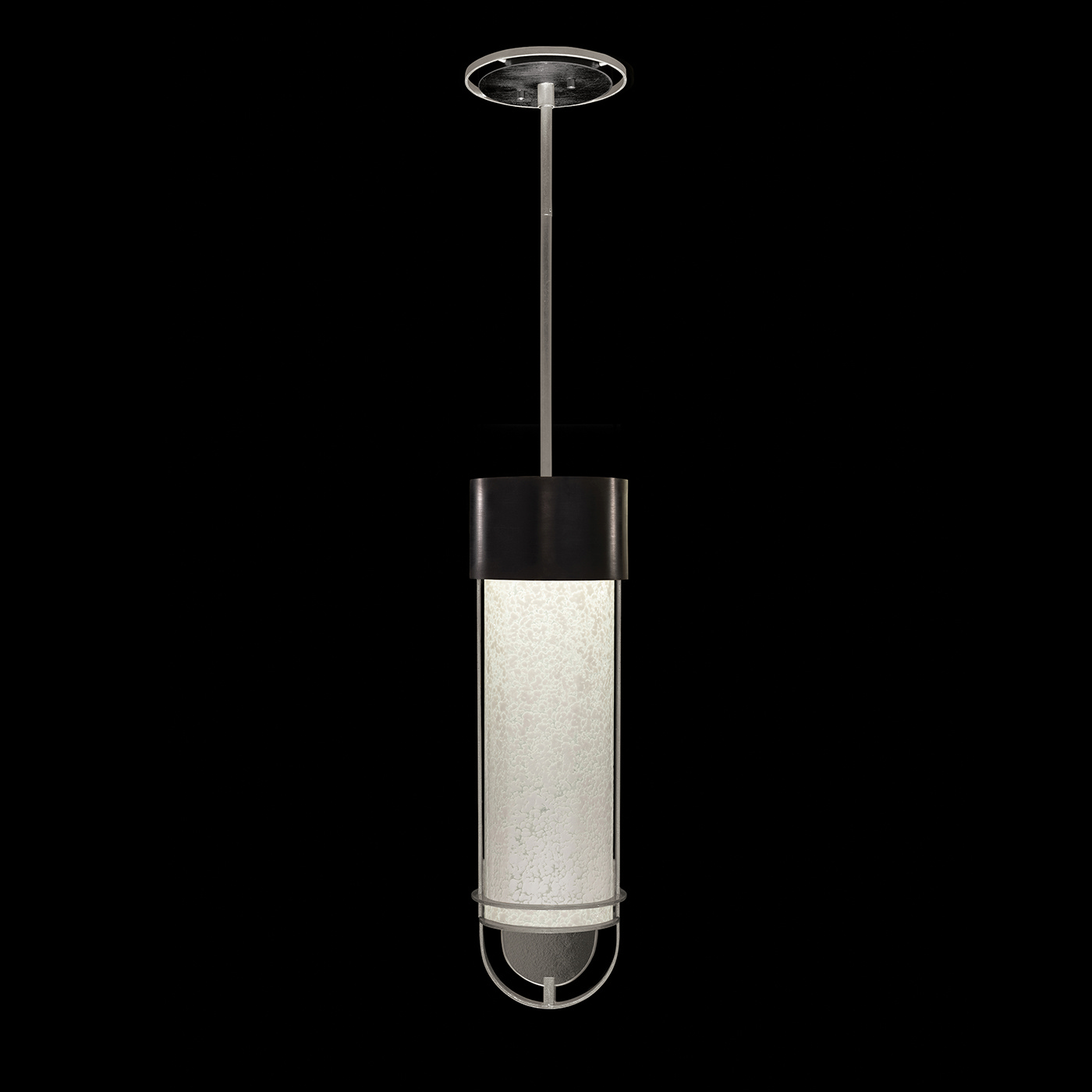 Fine Art Bond LED Pendant in Black/Silver - 926340-12ST