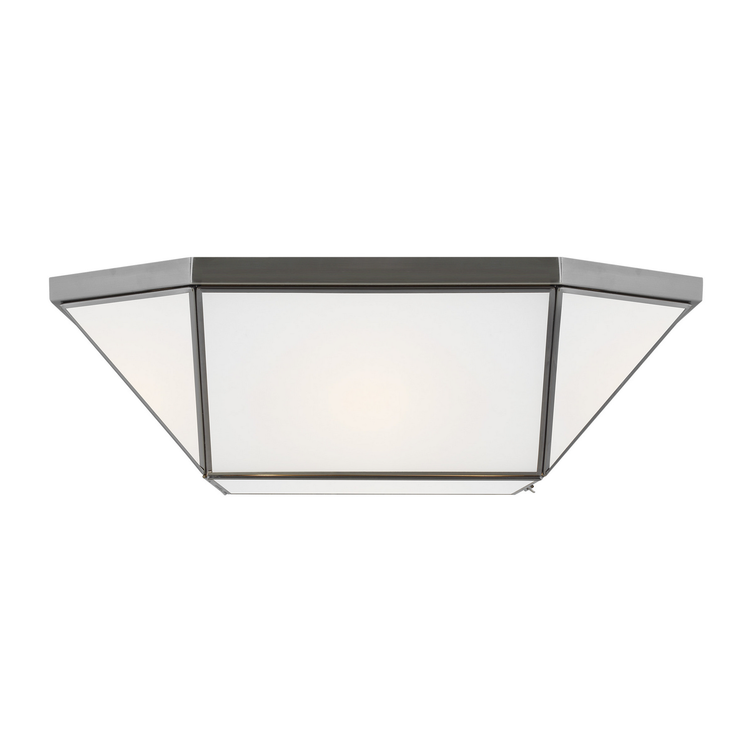 Visual Comfort Studio Morrison Four Light Flush Mount in Antique Brushed Nickel - 7679454EN3-965