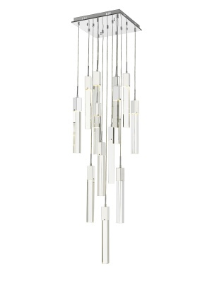 Photos - Chandelier / Lamp MKW Avenue Lighting The Original Glacier Avenue 13-Light Pendant in Chrome HF1905-13-GL-CH-C 