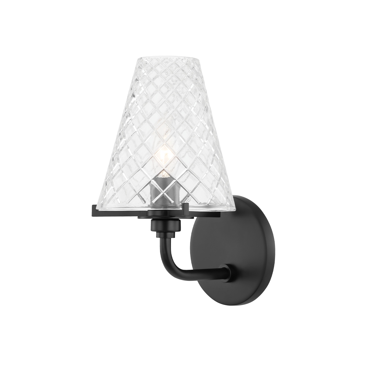 Mitzi H495301-SBK Irene 1 Light 6 inch Soft Black Bath Bracket Wall Light