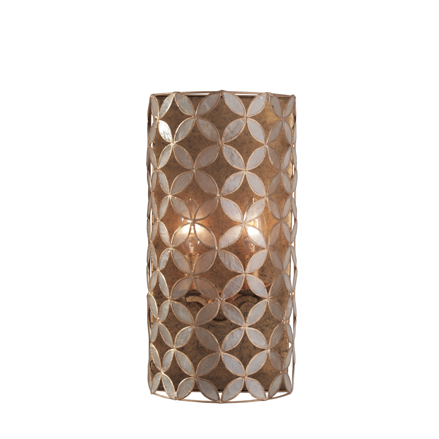 Kalco Maurelle Two Light Wall Sconce in Oxidized Gold Leaf - 515021OL