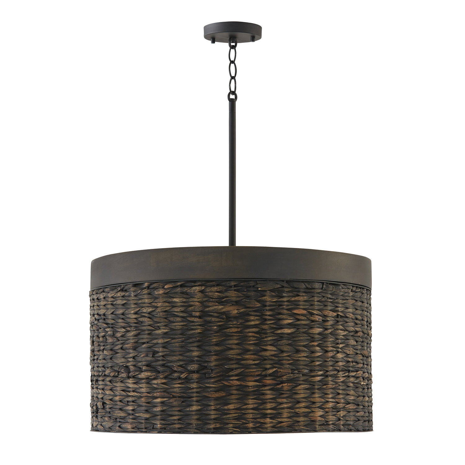 Capital Lighting Tallulah Four Light Pendant in Charcoal Wash - 343942CW