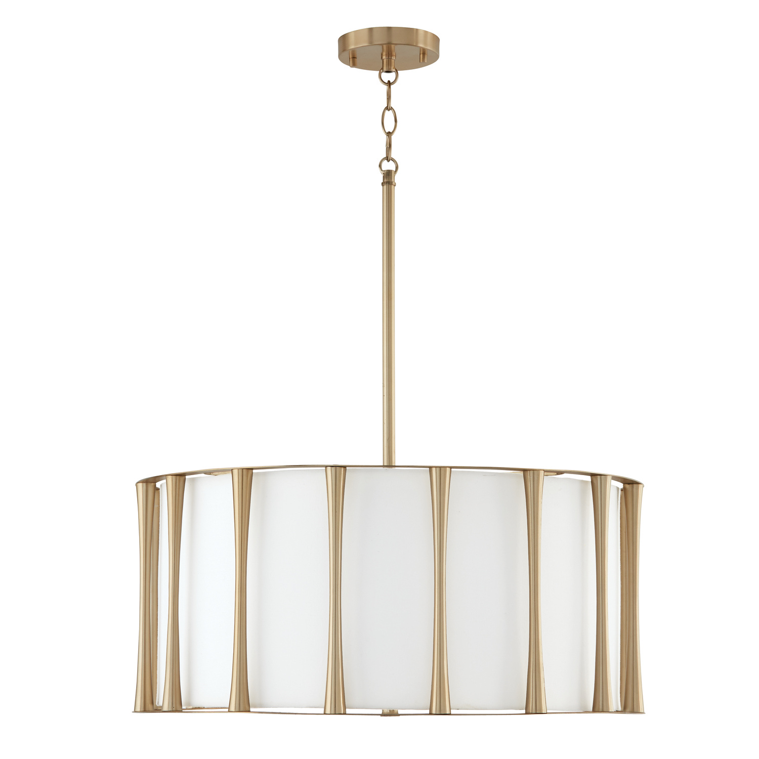 Capital Lighting Bodie Four Light Pendant in Matte Brass - 344641MA
