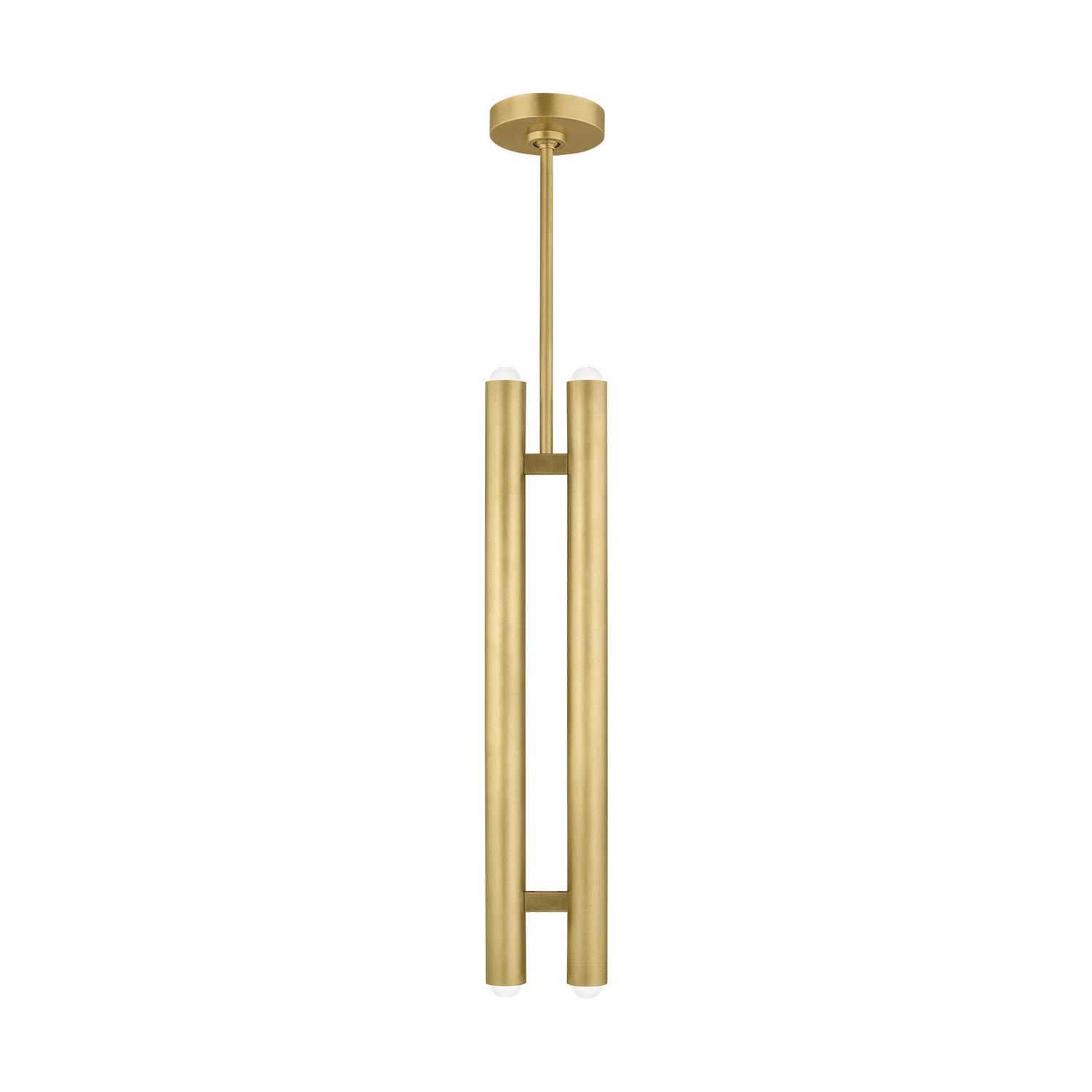 Natural Brass LED Pendant from the Ebell Collection