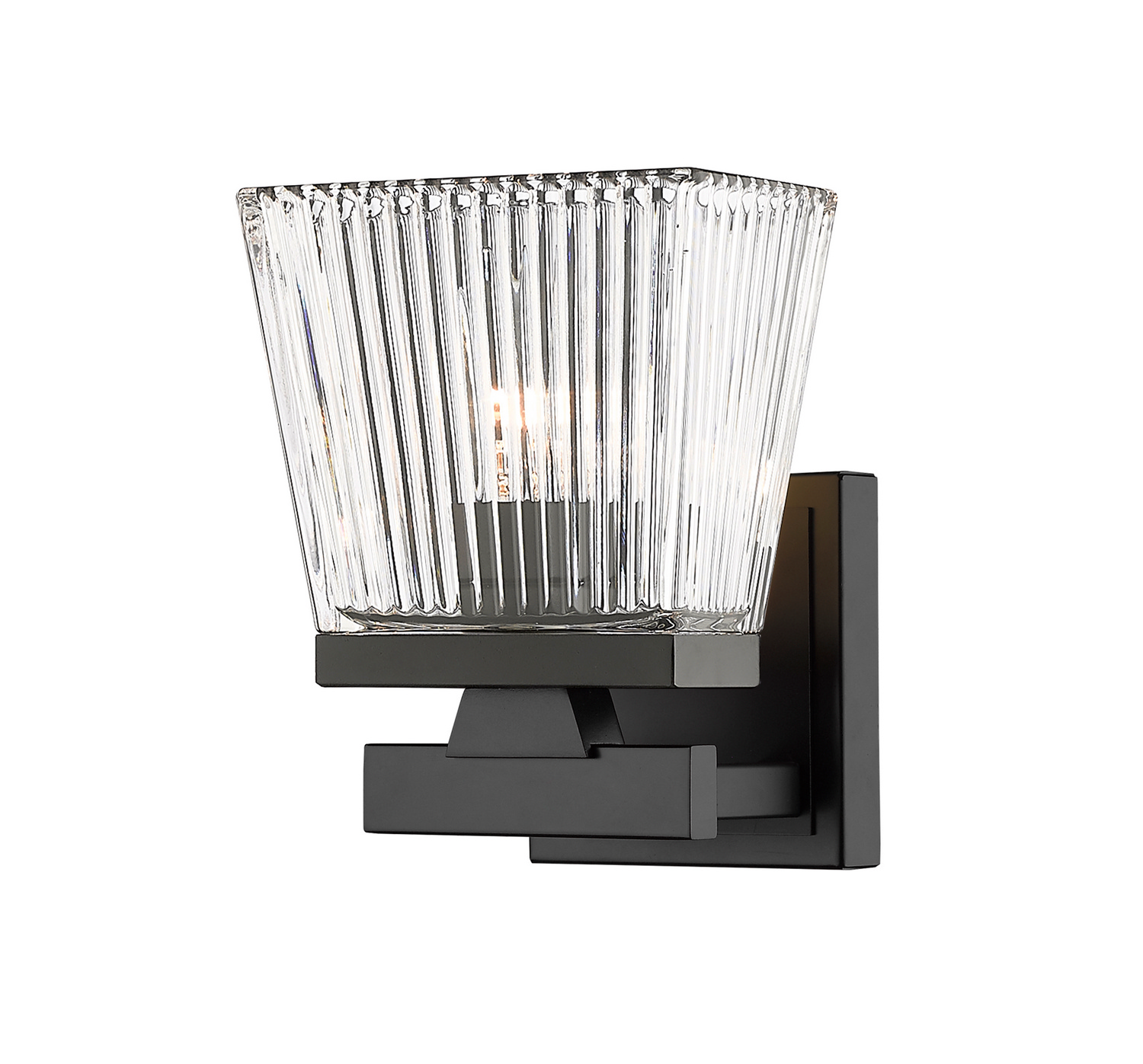 One Light Wall Sconce by Z-Lite - Astor Collection, Matte Black Finish - 1936-1S-MB