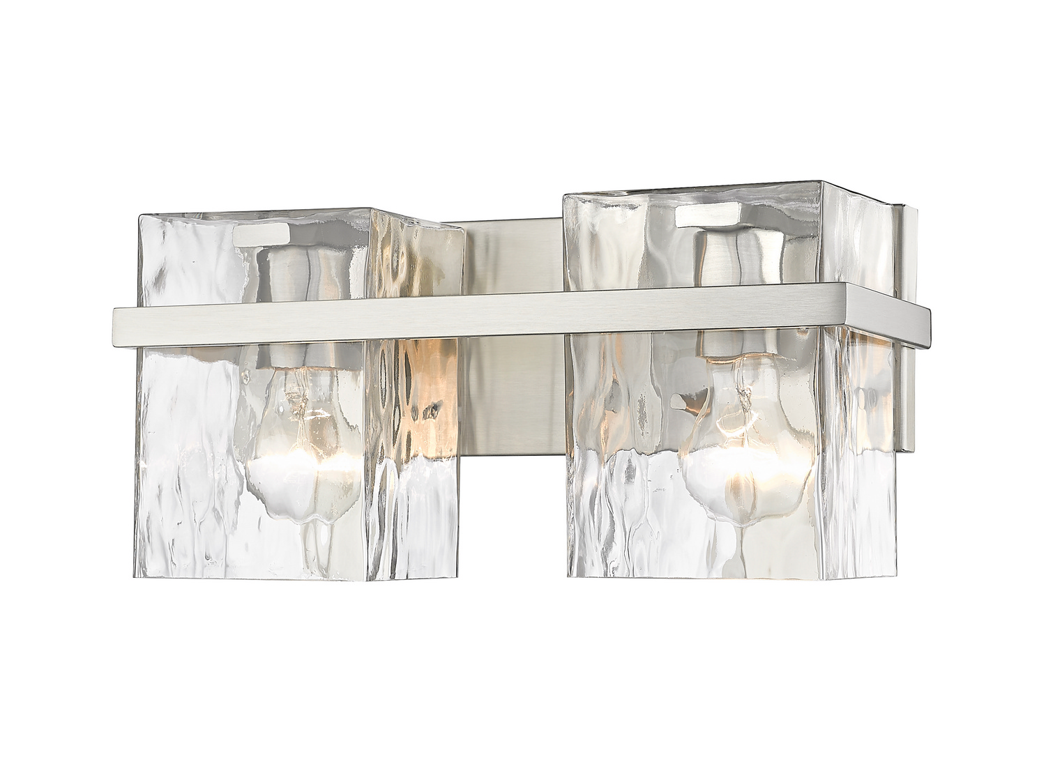 Two Light Vanity by Z-Lite - Bennington Collection, Brushed Nickel Finish - 1938-2V-BN