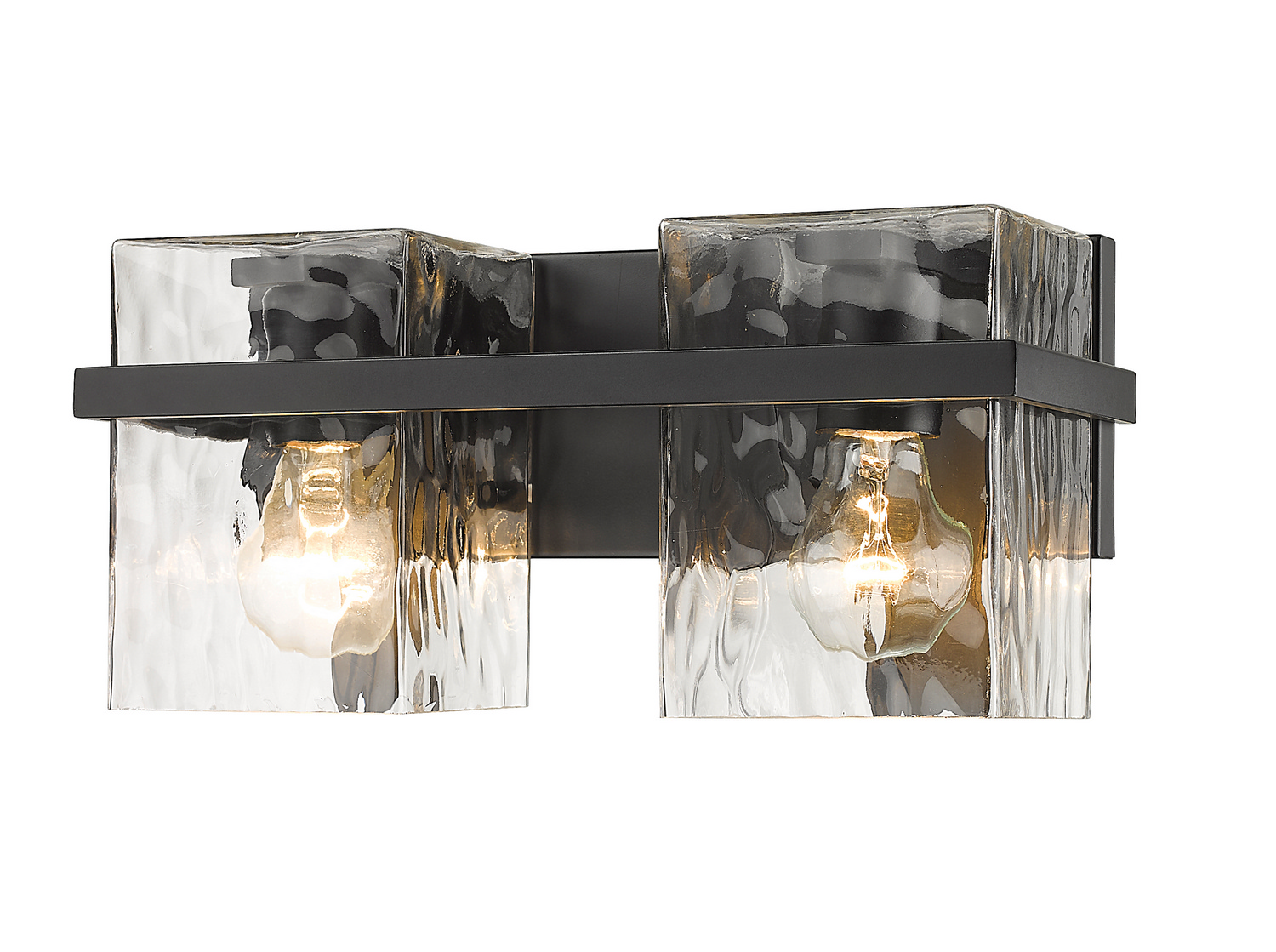 Two Light Vanity by Z-Lite - Bennington Collection, Matte Black Finish - 1938-2V-MB