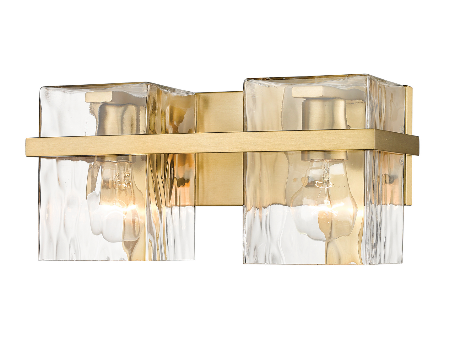 Two Light Vanity by Z-Lite - Bennington Collection, Modern Gold Finish - 1938-2V-MGLD