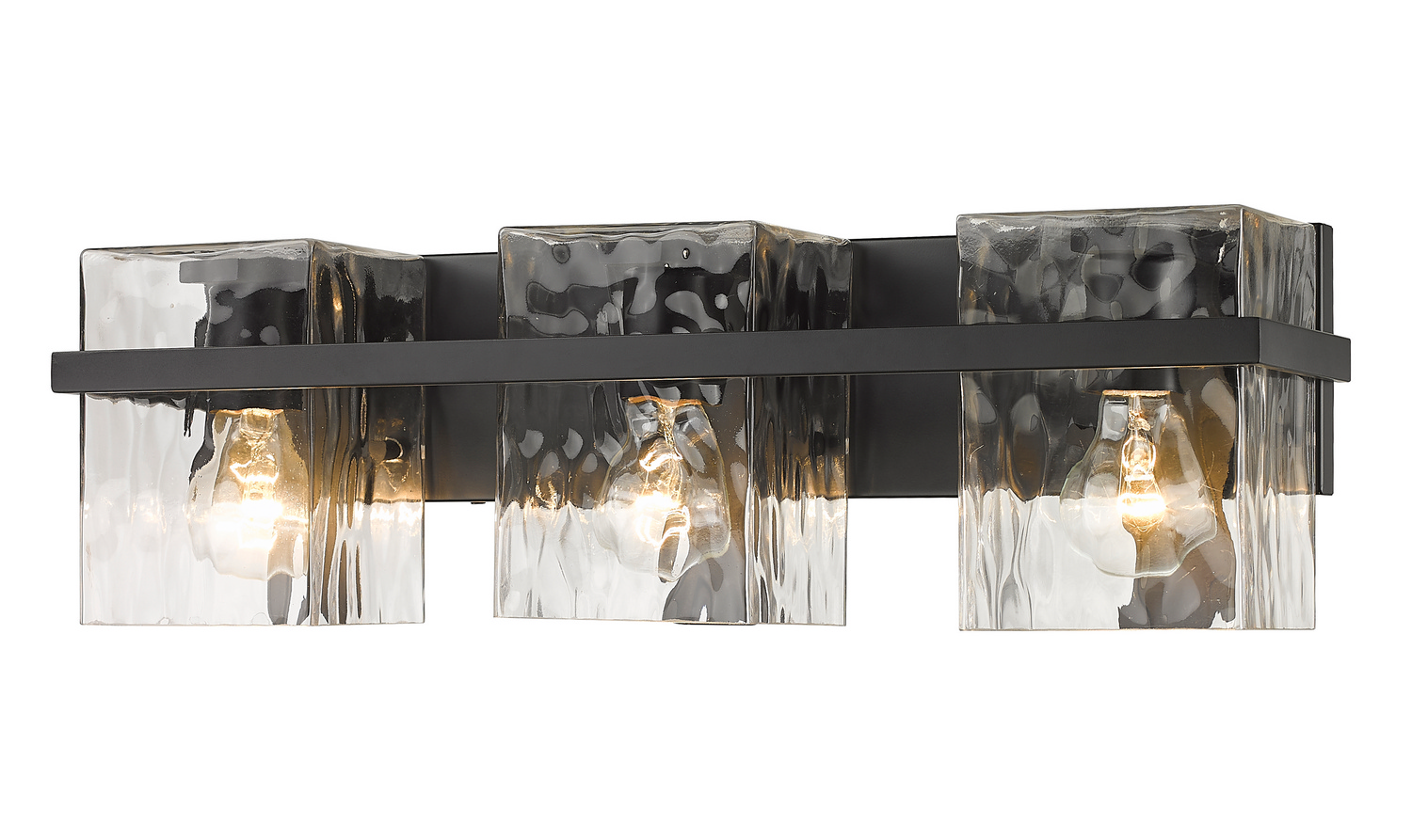 Three Light Vanity by Z-Lite - Bennington Collection, Matte Black Finish - 1938-3V-MB