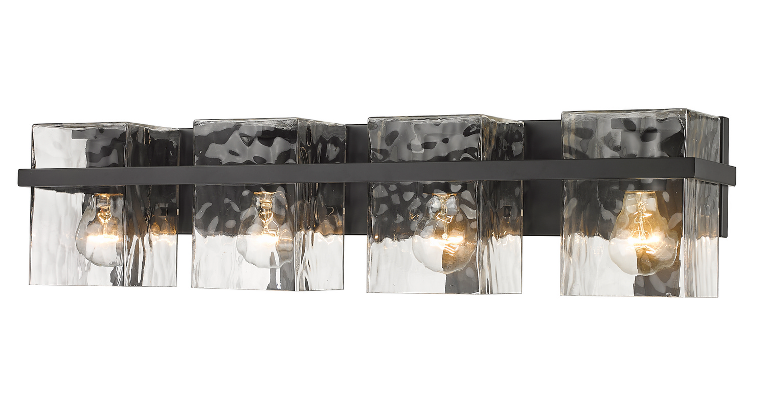 Four Light Vanity by Z-Lite - Bennington Collection, Matte Black Finish - 1938-4V-MB