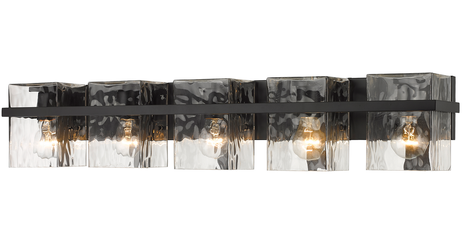 Five Light Vanity by Z-Lite - Bennington Collection, Matte Black Finish - 1938-5V-MB