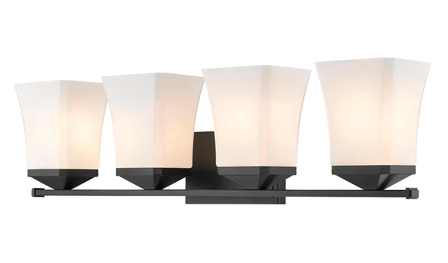 Four Light Vanity by Z-Lite - Darcy Collection, Matte Black Finish - 1939-4V-MB
