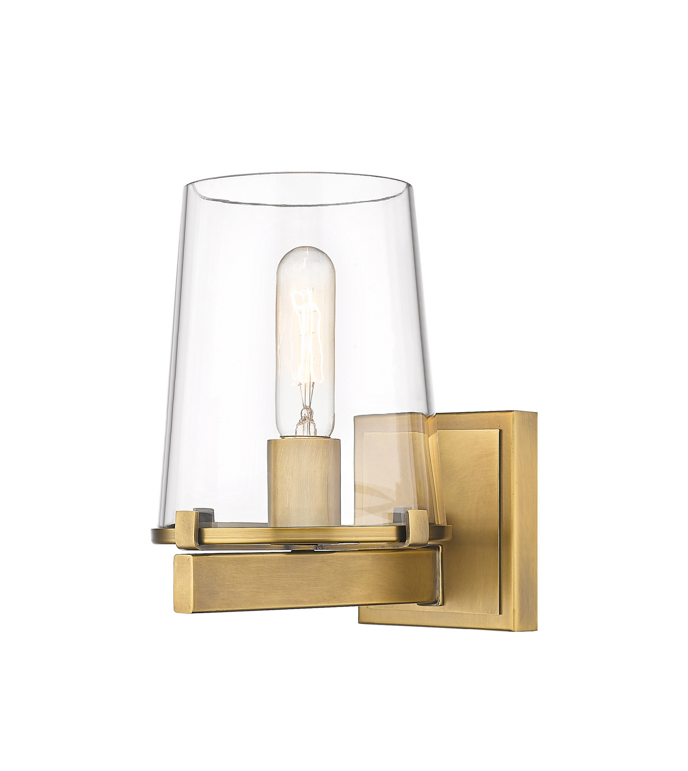 One Light Wall Sconce by Z-Lite - Callista Collection, Rubbed Brass Finish - 3032-1V-RB