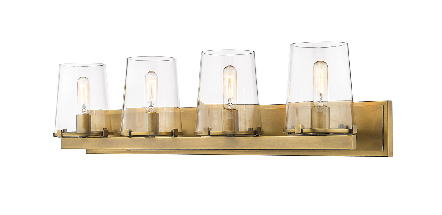 Four Light Vanity by Z-Lite - Callista Collection, Rubbed Brass Finish - 3032-4V-RB