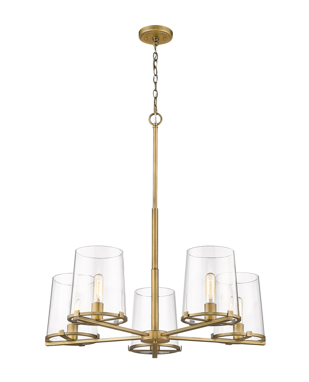 Five Light Chandelier by Z-Lite - Callista Collection, Rubbed Brass Finish - 3032-5RB