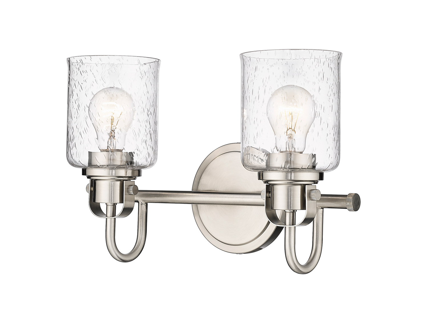 Two Light Vanity by Z-Lite - Kinsley Collection, Brushed Nickel Finish - 340-2V-BN