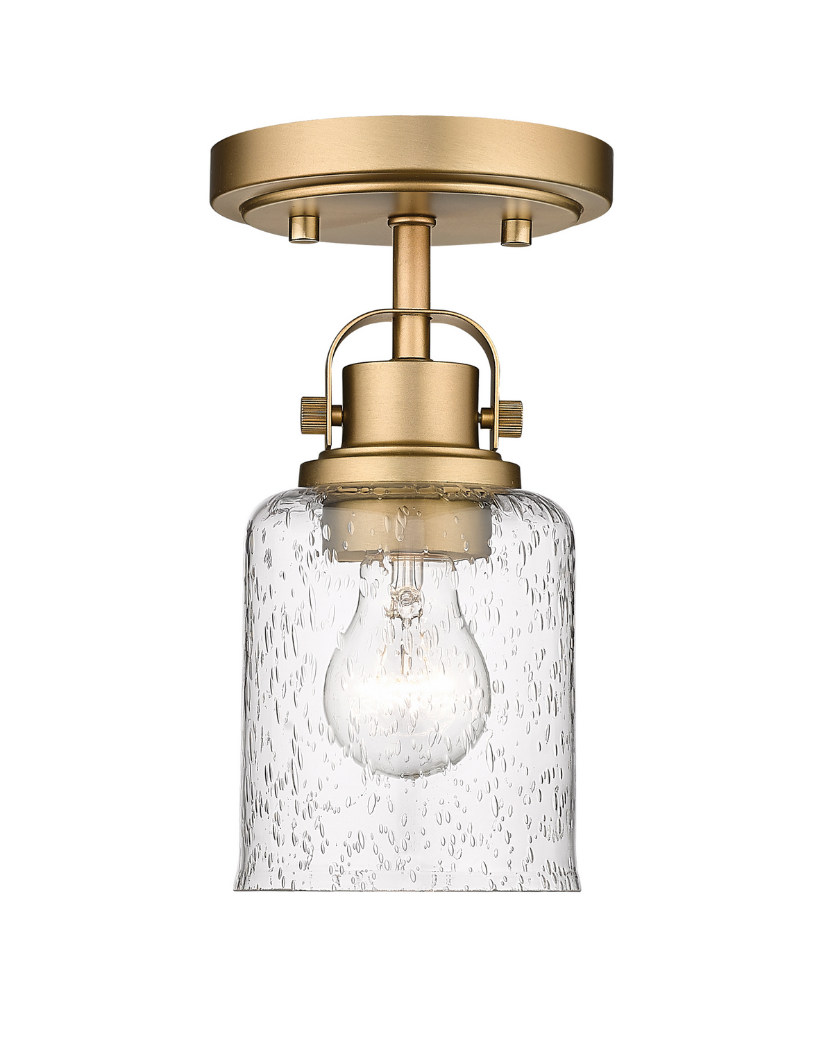 One Light Flush Mount by Z-Lite - Kinsley Collection, Heirloom Gold Finish - 340F1-HG