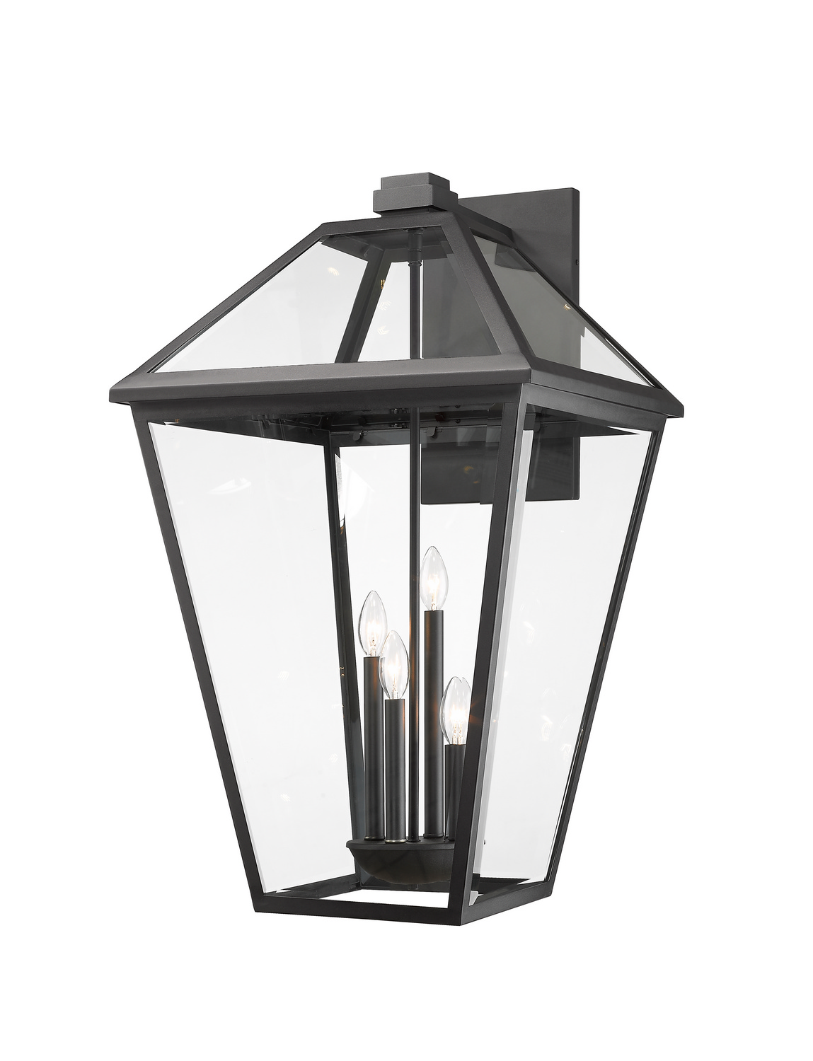 Four Light Outdoor Wall Light by Z-Lite - Talbot Collection, Black Finish - 579XLX-BK