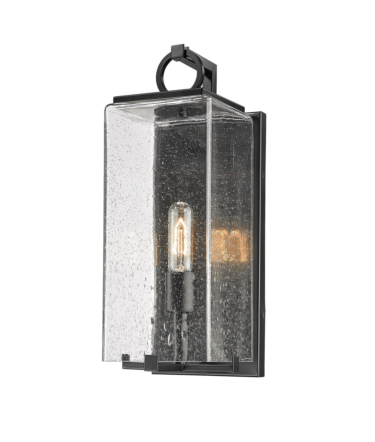 One Light Outdoor Wall Light by Z-Lite - Sana Collection, Black Finish - 592M-BK